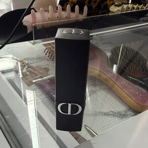 Dior Matte Black Lipstick with Silver Accents